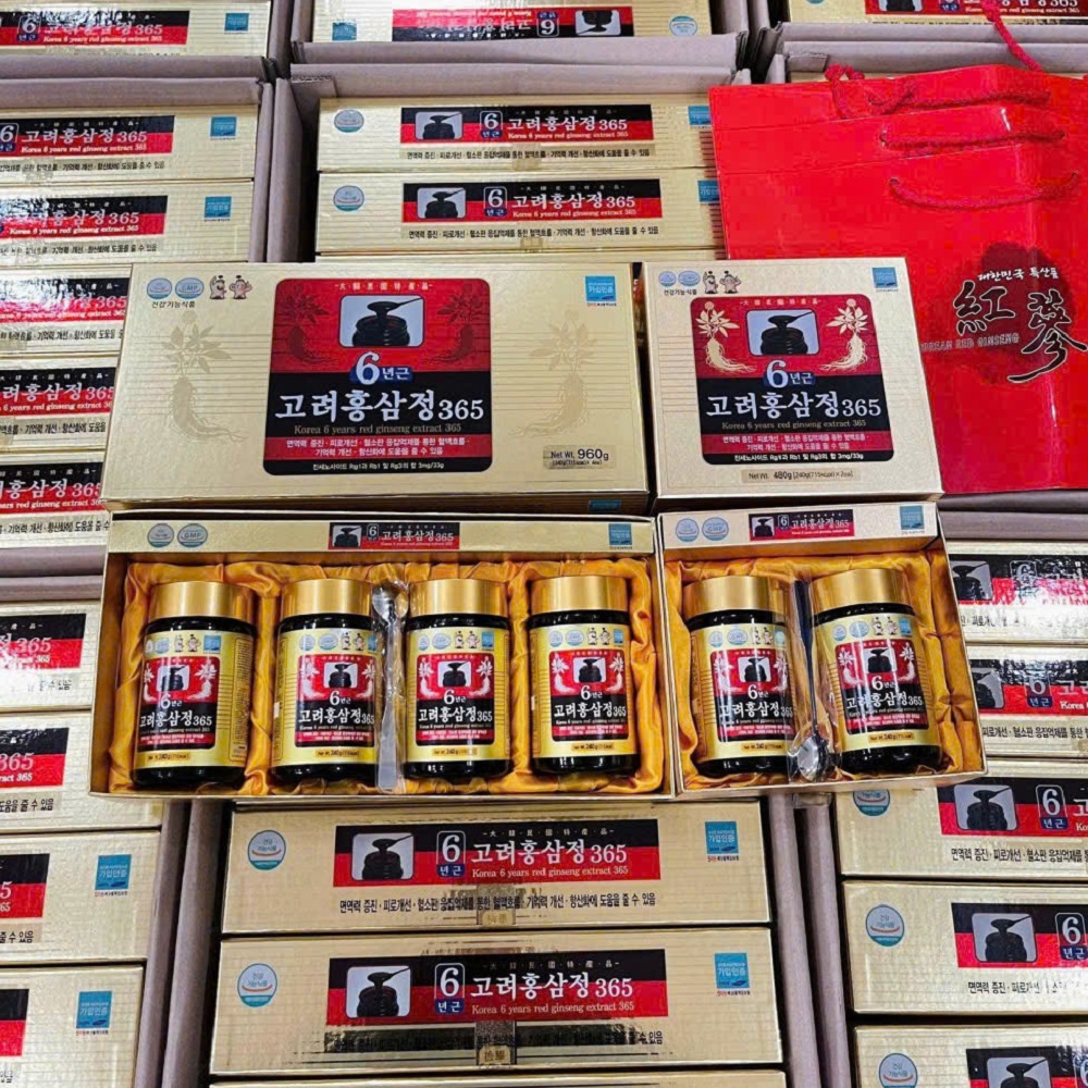 Cao Hồng Sâm 365 Hàn Quốc từ nhân sâm 6 tuổi Cao Hồng Sâm 365 Hàn Quốc từ nhân sâm 6 tuổi