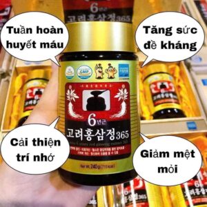Công dụng tốt của sản phẩm cao sâm 365 Hàn Quốc