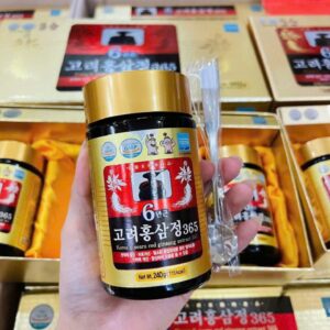 Mặt trước lọ cao sâm 365 Hàn Quốc 6 năm tuổi cô đặc