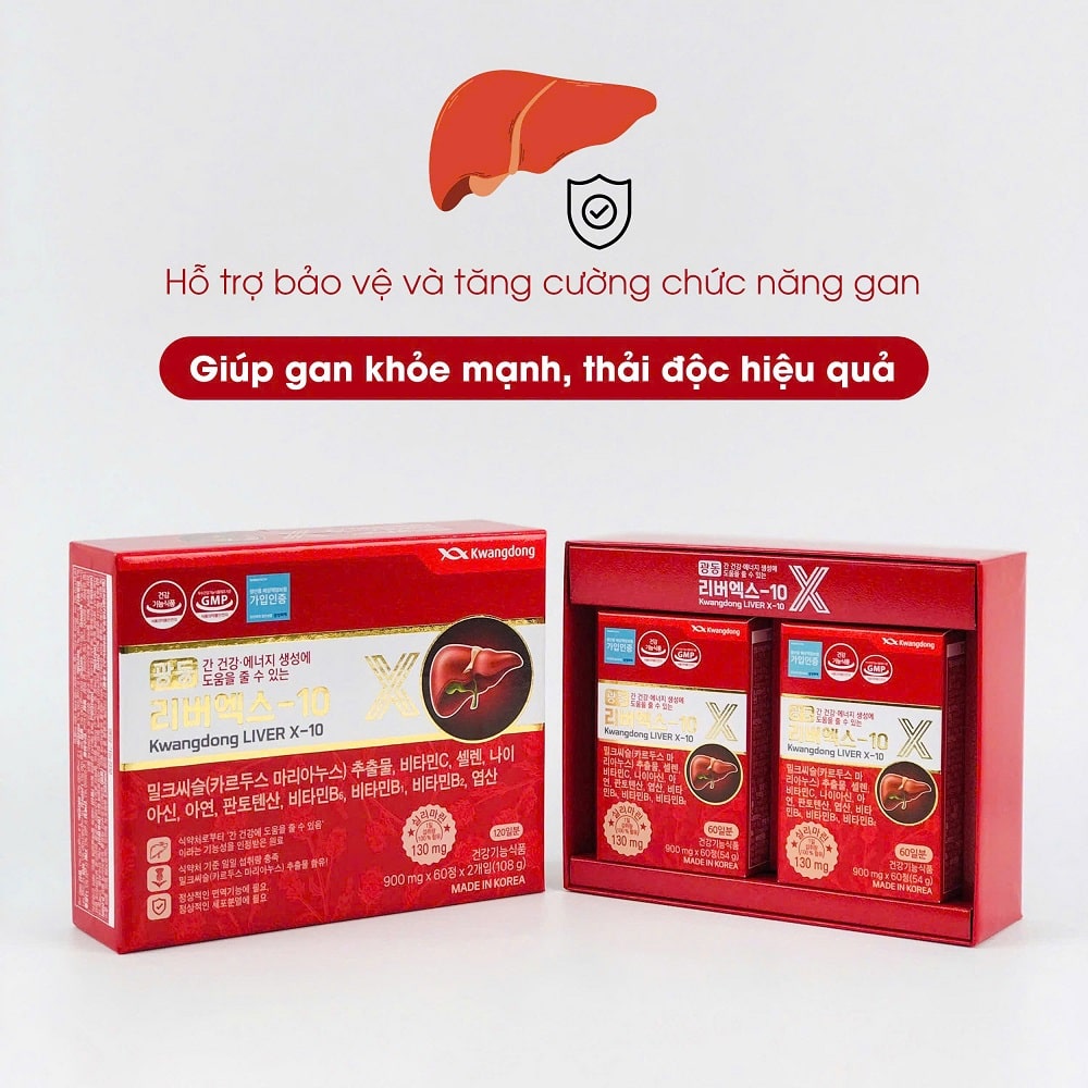 Viên bổ gan Kwangdong Hàn Quốc Liver X - 10 Hàn Quốc Viên bổ gan Kwangdong Hàn Quốc Liver X - 10 Hàn Quốc