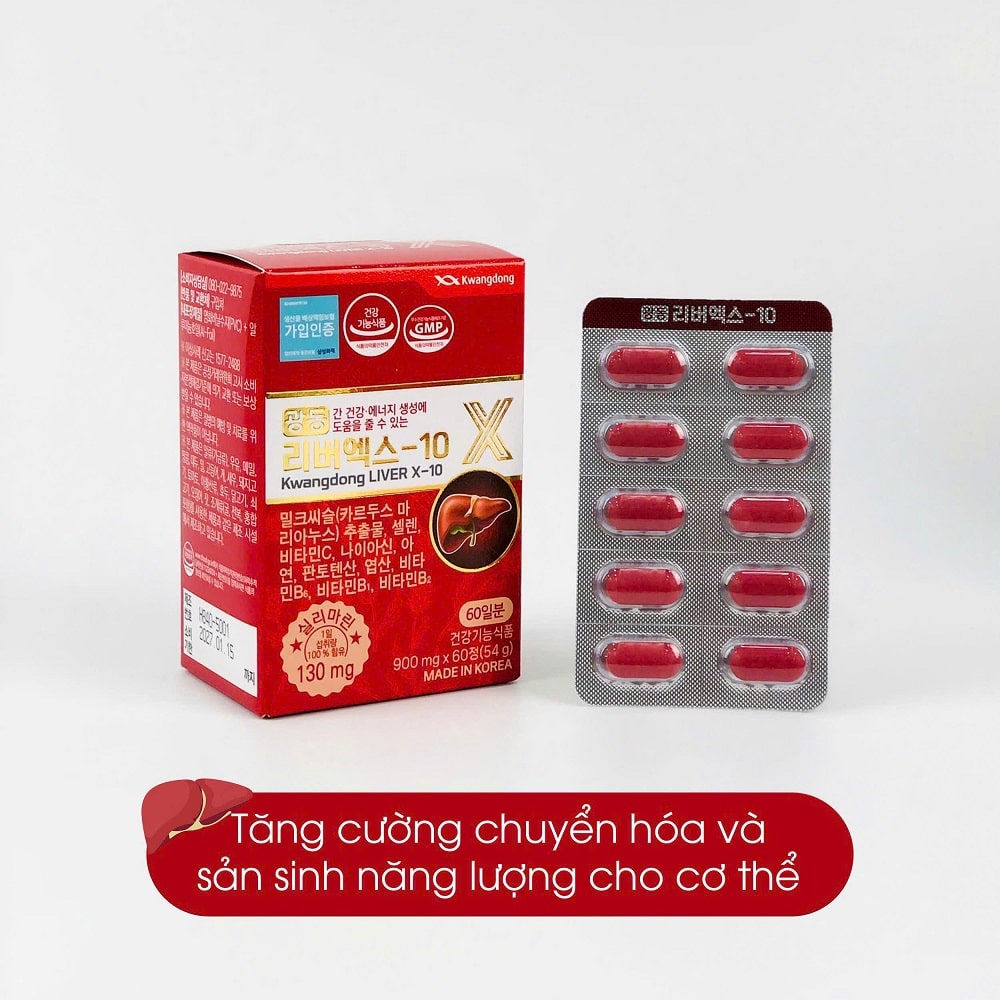 Hộp nhỏ 60 viên bên trong hộp lớn kwangdong Liver 10 Hộp nhỏ 60 viên bên trong hộp lớn kwangdong Liver 10
