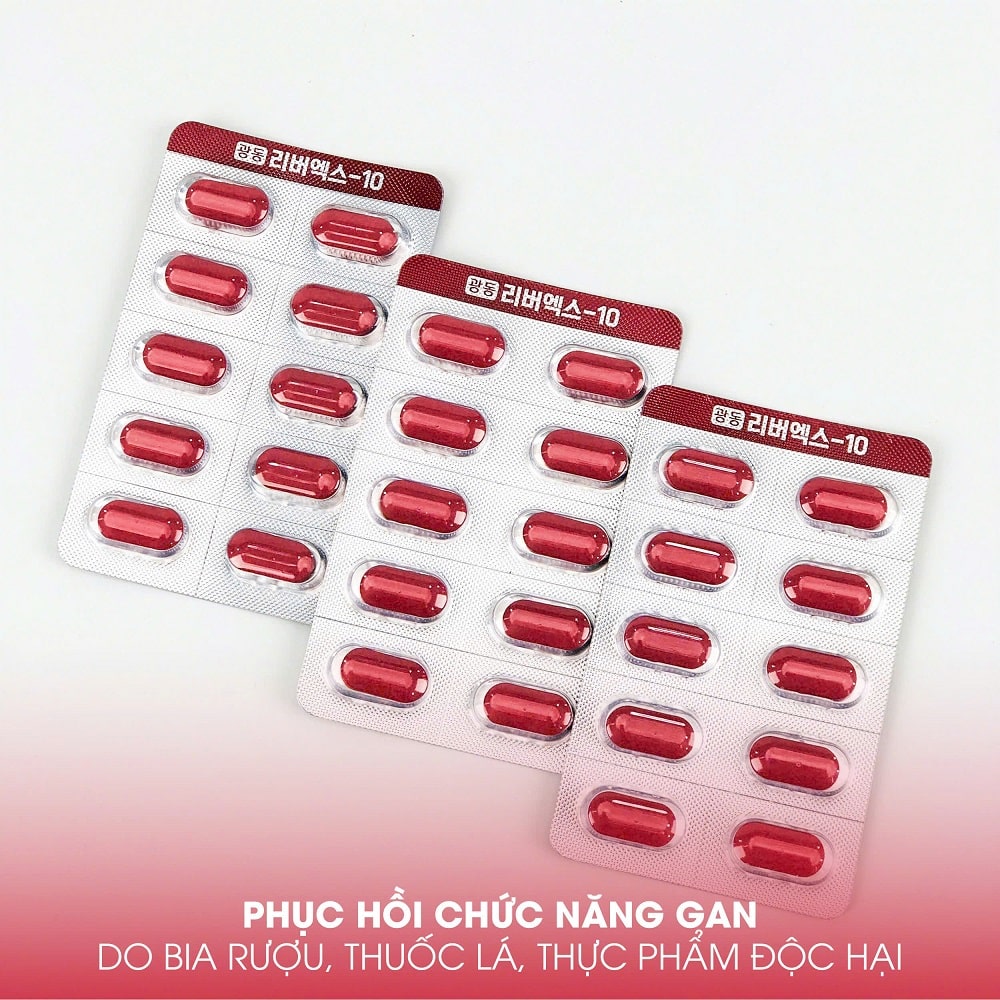 Mặt trước vỉ bổ gan kwangdong Hàn Quốc Mặt trước vỉ bổ gan kwangdong Hàn Quốc