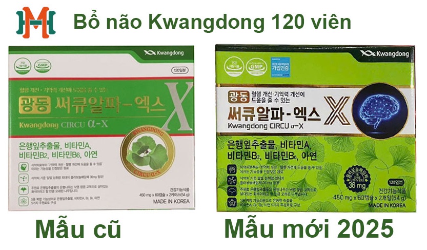 Viên bổ não Kwangdong Circu ∝ - X mẫu mới 2025 Viên bổ não Kwangdong Circu ∝ - X mẫu mới 2025