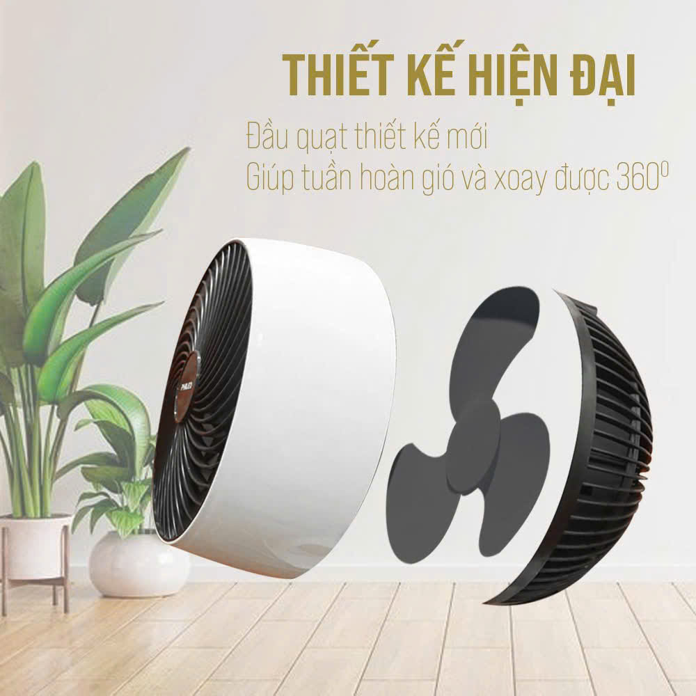 Thiết kế hiện đại với 3 cánh quạt Thiết kế hiện đại với 3 cánh quạt