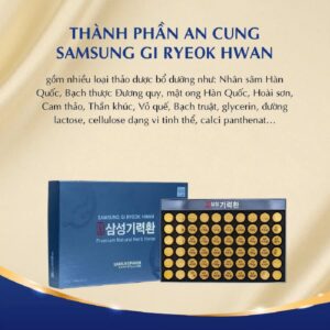 Thành phần tự nhiên viên cân bằng huyết áp hộp giấy 60 viên Samsung Hàn Quốc