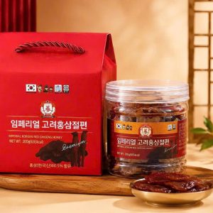 Sâm lát tẩm mật ong Hàn Quốc hộp nhựa 200 gram