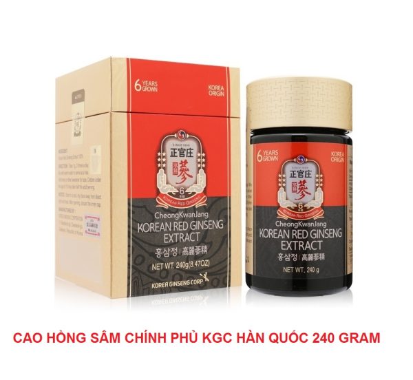 Cao hồng sâm chính phủ Hàn Quốc KGC 240 Gram