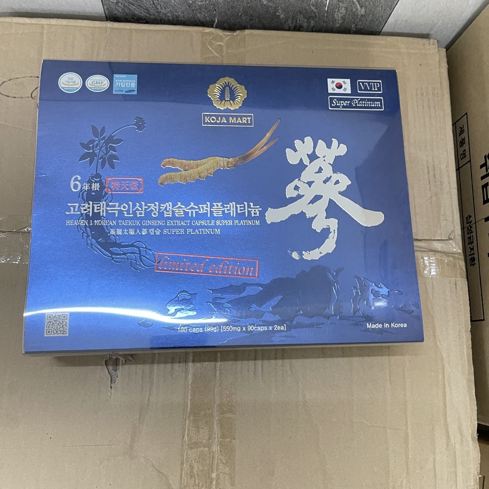 Viên thiên sâm đông trùng King Ginseng Super VVIP 180 viên Viên thiên sâm đông trùng King Ginseng Super VVIP 180 viên