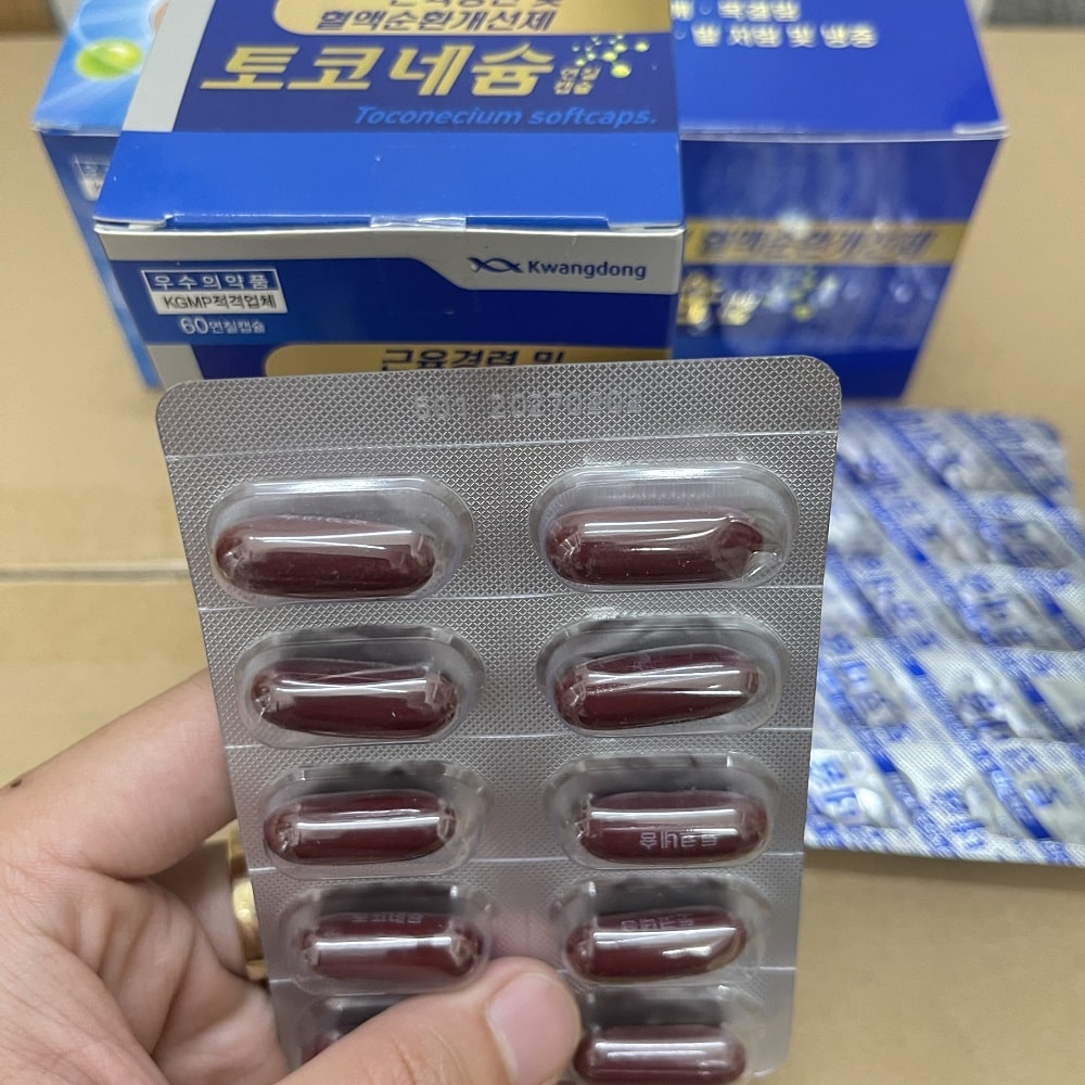 Mặt trước vỉ tê bì tay chân kwangdong Hàn Quốc Mặt trước vỉ tê bì tay chân kwangdong Hàn Quốc