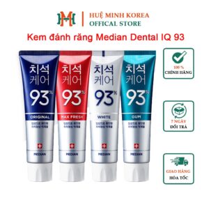 Kem đánh răng Hàn Quốc Median Dental IQ 93 với 4 mẫu