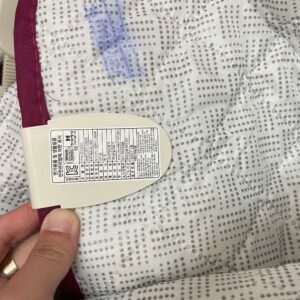 Thông số chi tiết trên mặt sau chăn điên nhung Hàn Quốc