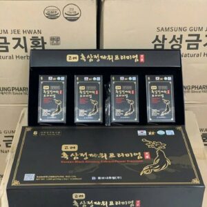 Một hộp cao hắc sâm Dongbo Vip gồm 4 hộp nhỏ