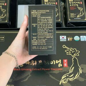 Mặt sau thông tin hộp nhỏ cao sâm Dongbo 250 gram
