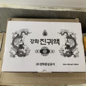 Hộp giấy bên ngoài sâm tổng hợp Hàn Quốc 2 rồng