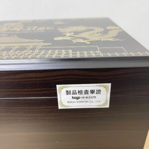 Tem niêm phong hộp gỗ tinh chất đông trùng 365 Hàn Quốc