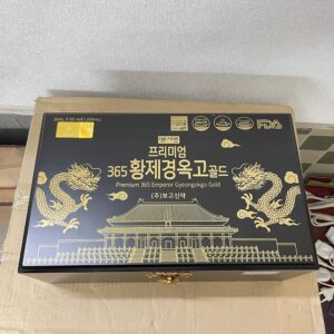 Hộp gỗ sang trọng mặt trước tinh chất đông trùng hàn quốc