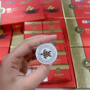 Mặt hộp nhựa nhỏ bên trong có hình con rùa