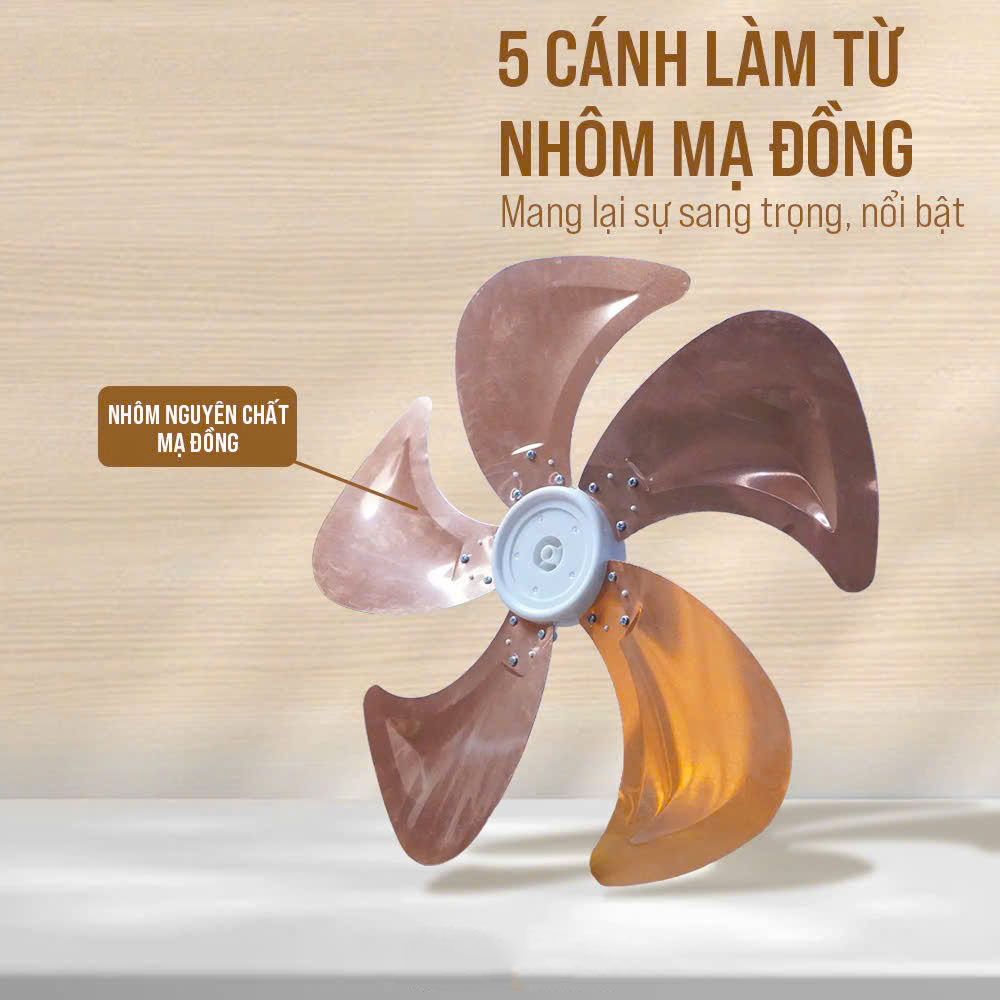 Cánh quạt làm bằng nhôm mạ đồng bền đẹp Cánh quạt làm bằng nhôm mạ đồng bền đẹp