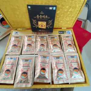 Mỗi hộp bao gồm 60 gói uống trực tiếp