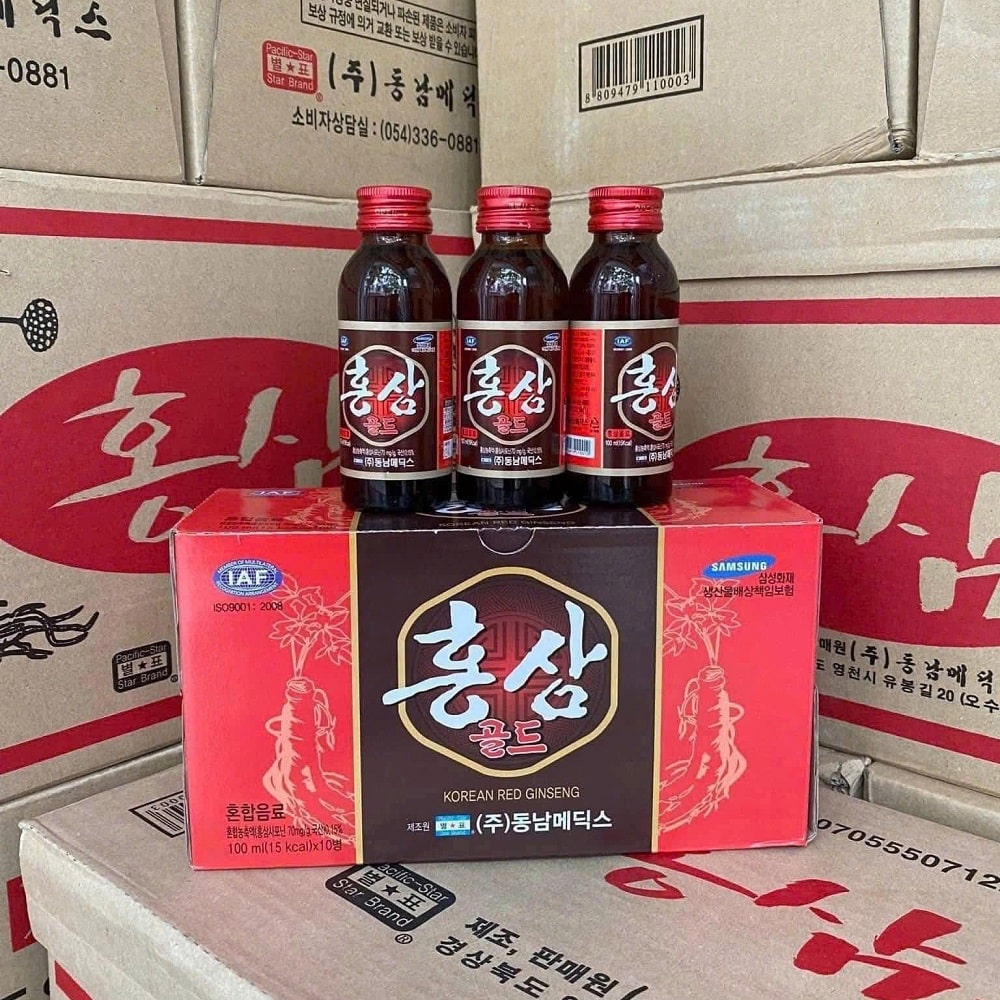 Mỗi hộp gồm 10 chai x 100ml Mỗi hộp gồm 10 chai x 100ml