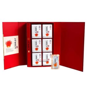 Hộp lớn gồm 6 hộp nhỏ nước đông trùng hộp giấy đỏ Hàn Quốc