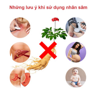 Những lưu ý khi sử dụng nhân sâm