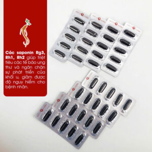 Mỗi hộp đạm thiên sâm gồm 120 viên nén