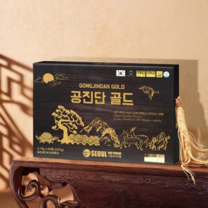 Mặt trước hộp An cung trầm hương Gongjindan Gold