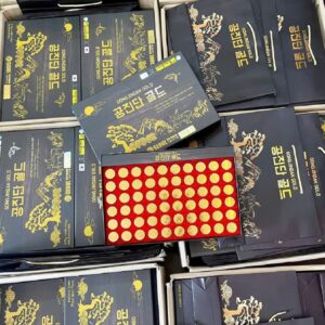 Hình ảnh thực tế an cung Gongjindan Gold hộp giấy 60 viên