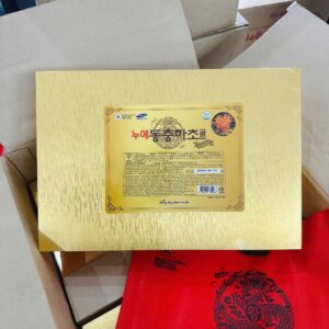 Mặt sau hộp gỗ nước đông trùng Kanghwa Hàn Quốc