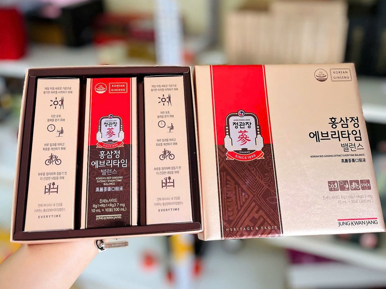 Tinh chất hồng sâm chính phủ Hàn Quốc KGC Everytime Balance 30 gói x 10ml Tinh chất hồng sâm chính phủ Hàn Quốc KGC Everytime Balance 30 gói x 10ml