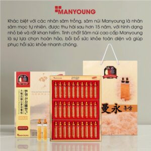 Tinh chất sâm núi Manyoung Premium cao cấp và khác biệt với giàu chất dinh dưỡng