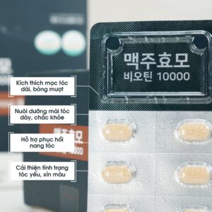 Viên mọc tóc Hàn Quốc Brewer’s Yeast Biotin chuẩn từ Hàn Quốc