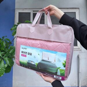 Chăn hè siêu mát Hàn Quốc Gume kèm túi xách siêu sang màu hồng