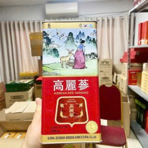 Mặt sau sâm khô nguyên củ Geumsan Hàn Quốc