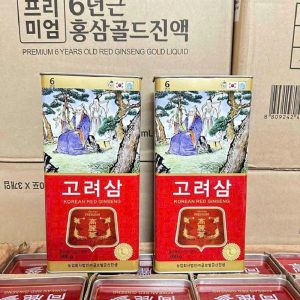 Mặt trước sâm khô hộp thiếc ông tiên Hàn Quốc 300 gram