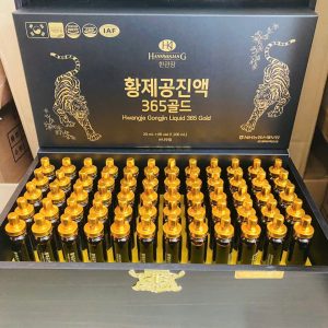 Hộp gỗ đen bên trong tinh chất đông trùng 2 hổ 60 ống