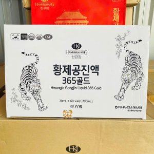 Mặt trước hộp tinh chất đông trùng 2 hổ 365 Hàn Quốc