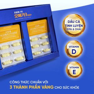 Thành phần chất lượng của dòng cầu cá Omega 3 cao cấp Hàn Quốc
