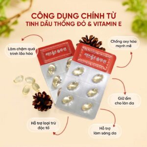 Mỗi vỉ dầu thông Max gold Solutio Hanmi bao gồm 6 viên nang