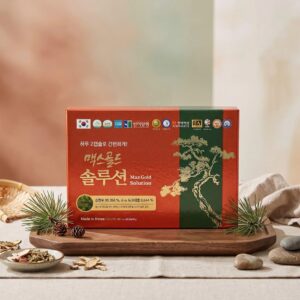 Tinh dầu thông đỏ Hanmi Max Gold Solutio Hàn Quốc hộp 90 viên