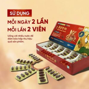 Viên đạm Sâm tổng hợp hồng sâm nhung hươu linh chi Hàn Quốc